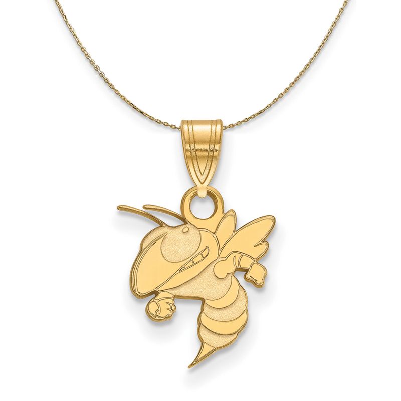 14k Yellow Gold Georgia Technology Small Necklace - 30 Inch